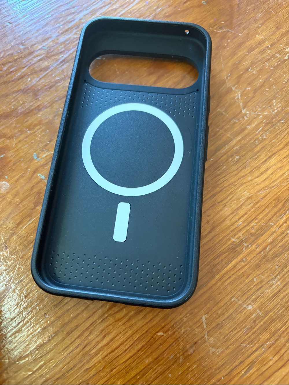 MagSafe Compatible Black Phone Case - w/ silicon card holder